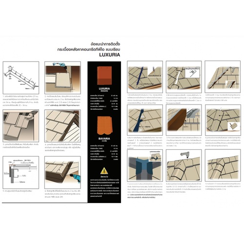 TPI ครอบสันหลังคา ลักซ์เชอร์เรีย สีเทามาเลศ