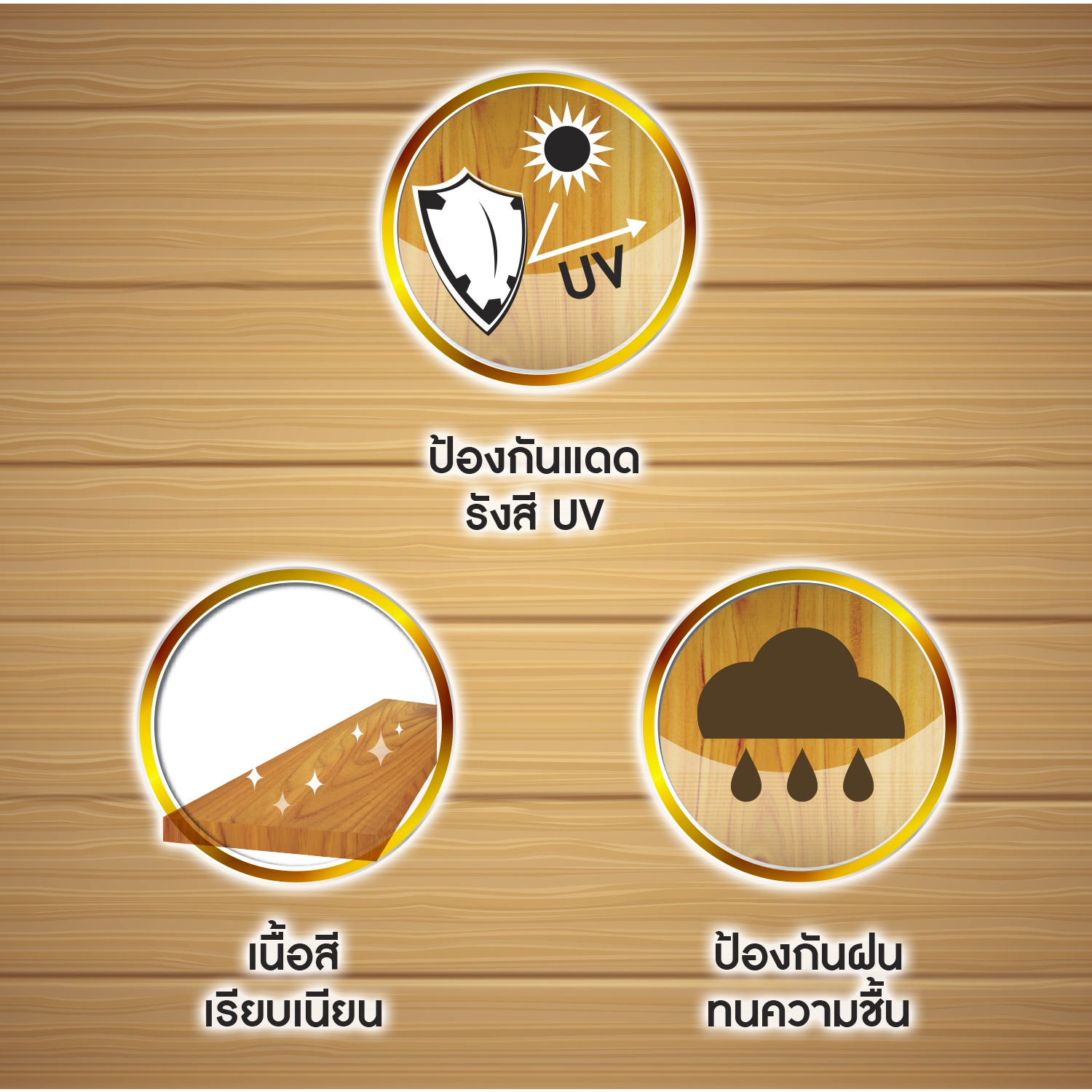 Woodtect วูดเทค ไฮบริด วูดการ์ด WW-3104 เงา 1กป. สีไม้มะค่า