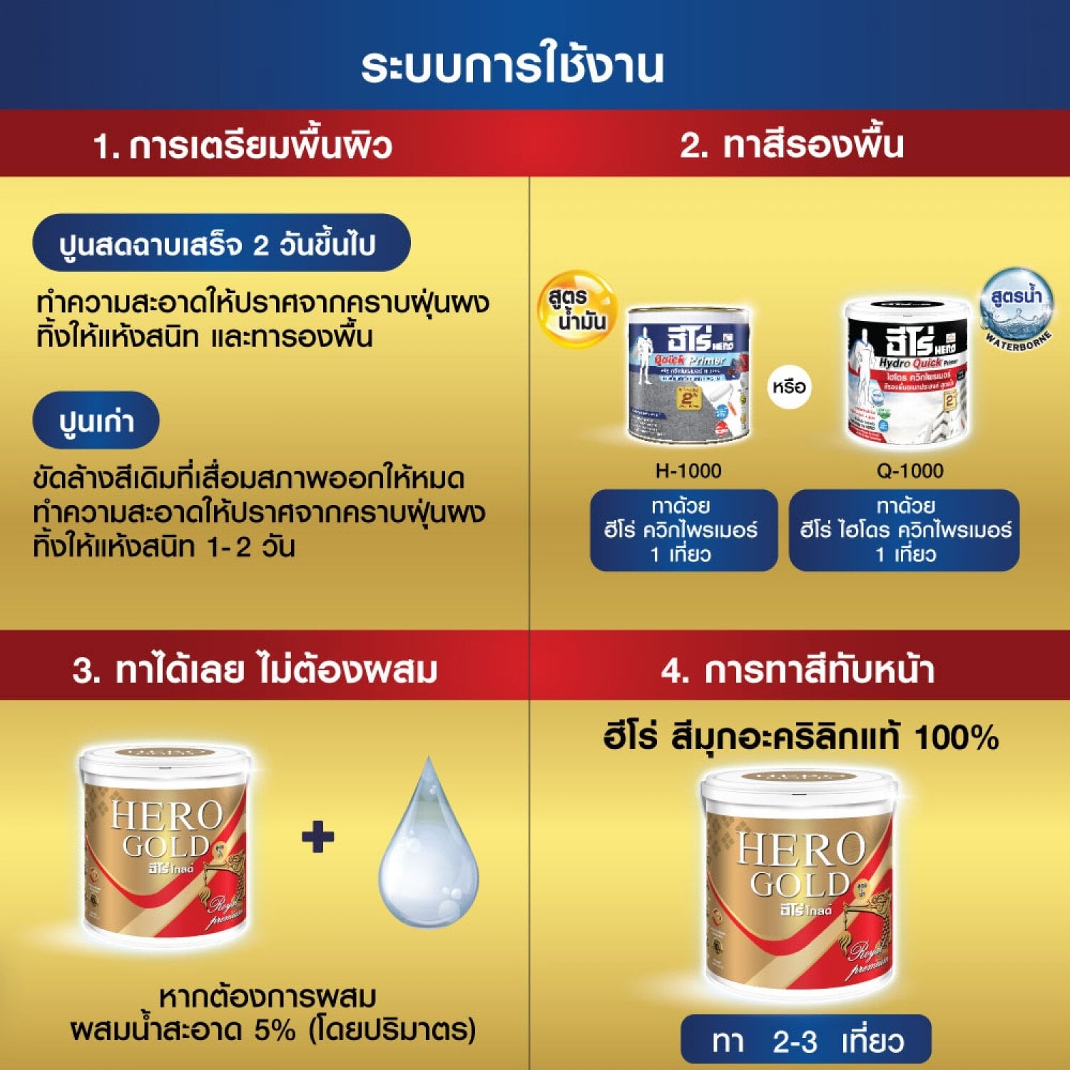 Hero สีมุกเพิร์ลเอฟเฟค เงา-สูตรน้ำ MU-222 1 กป.สีมุกแดงกุหลาบ