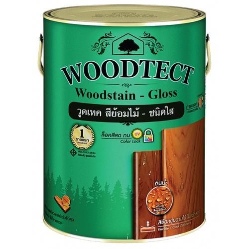 Woodtect วูดเทค วูดสเตน WC-301 เงา 1กล. สีใส