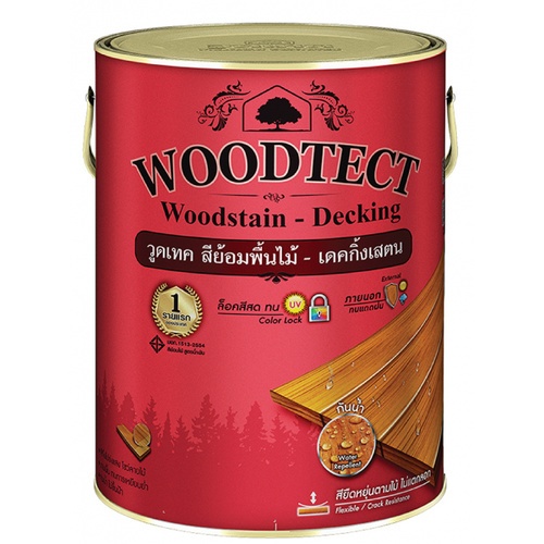 Woodtect วูดเทค เดคกิ้งสเตน WD-501 ด้าน 1กล. สีใส