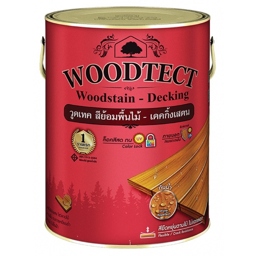 Woodtect วูดเทคเดคกิ้งเสตน WD-501 1 กป. สีใสด้าน
