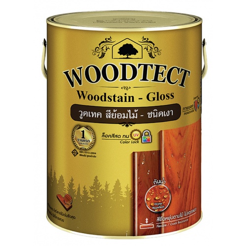 Woodtect วูดเทควูดเสตน WG-107 1 กล. สีไม้พะยูงเงา