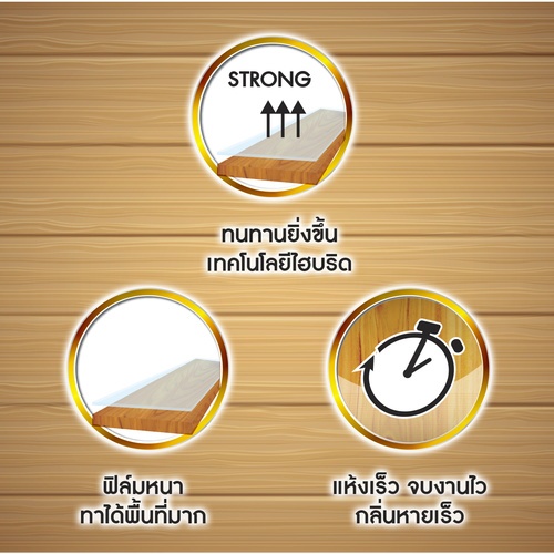 Woodtect วูดเทค ไฮบริด วูดการ์ด WW-5500 เงา 1กล. สีใส