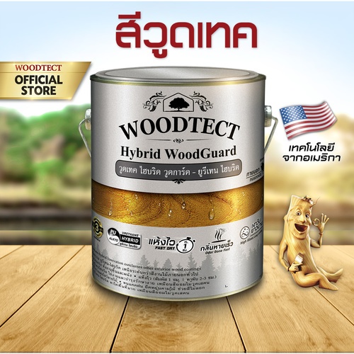 Woodtect วูดเทค ไฮบริด วูดการ์ด WW-5501 ด้าน 1กล. สีใส