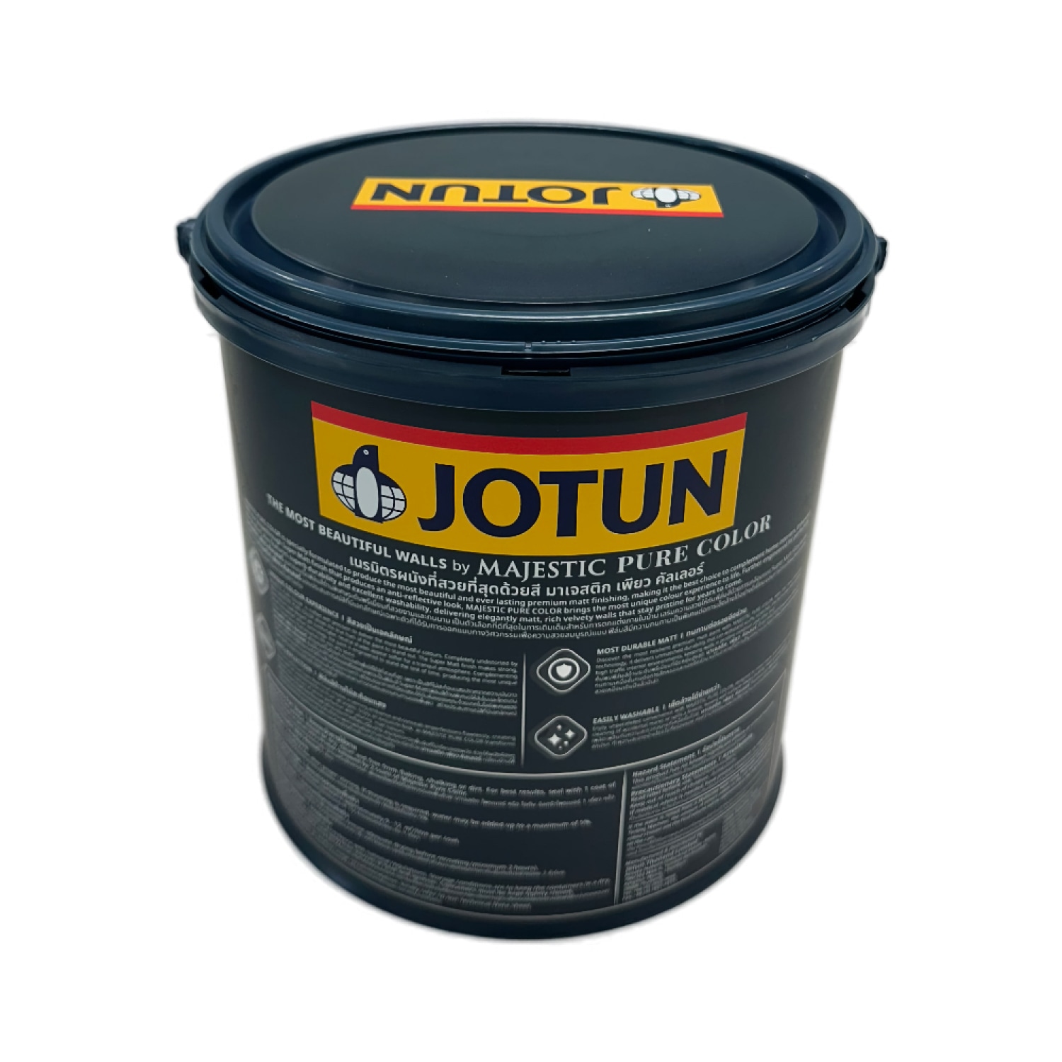 Jotun สีน้ำภายใน มาเจสติก เพียว คัลเลอร์ ด้าน 3.6 ลิตร เบส A 