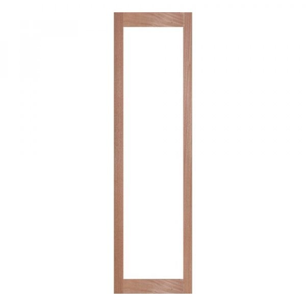 BEST ประตูไม้สยาแดง GS-69 กระจกใส 50x200 ซม. ทำสี