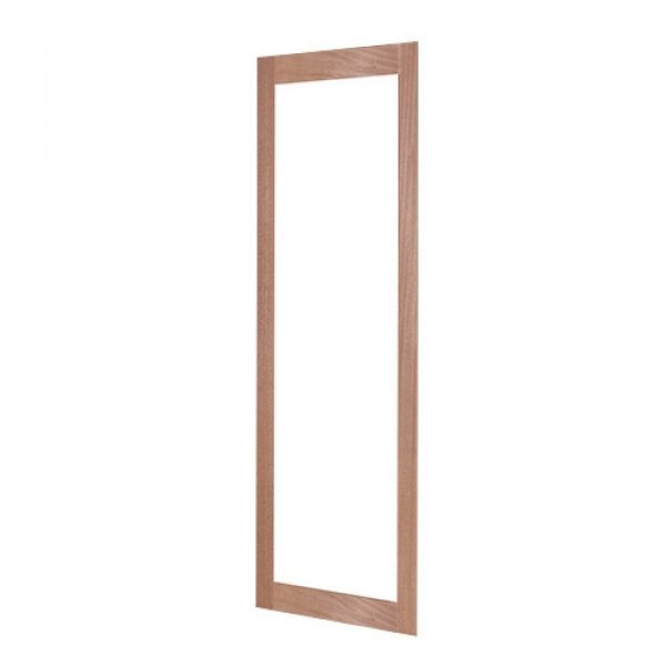 BEST ประตูไม้สยาแดง GS-69 กระจกใส 50x200 ซม. ทำสี