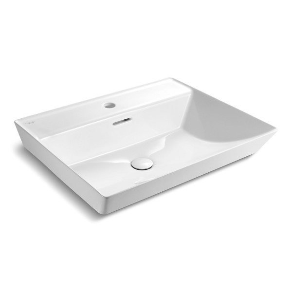 KOHLER อ่างล้างหน้าแบบติดตั้งบนเคาน์เตอร์ รุ่น บราเซ่น เจาะรูเดี่ยว K-21059X-1-0