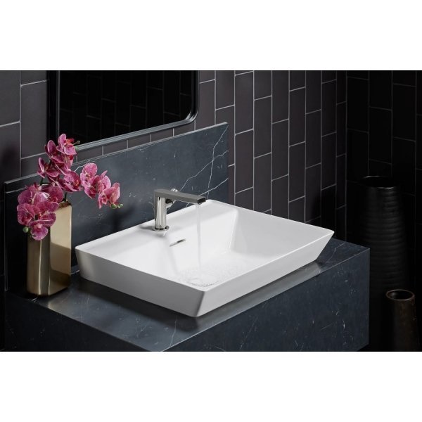 KOHLER อ่างล้างหน้าแบบติดตั้งบนเคาน์เตอร์ รุ่น บราเซ่น เจาะรูเดี่ยว K-21059X-1-0