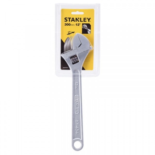STANLEY ประแจเลื่อนชุบขาว รุ่น 87-434-1 ขนาด 12