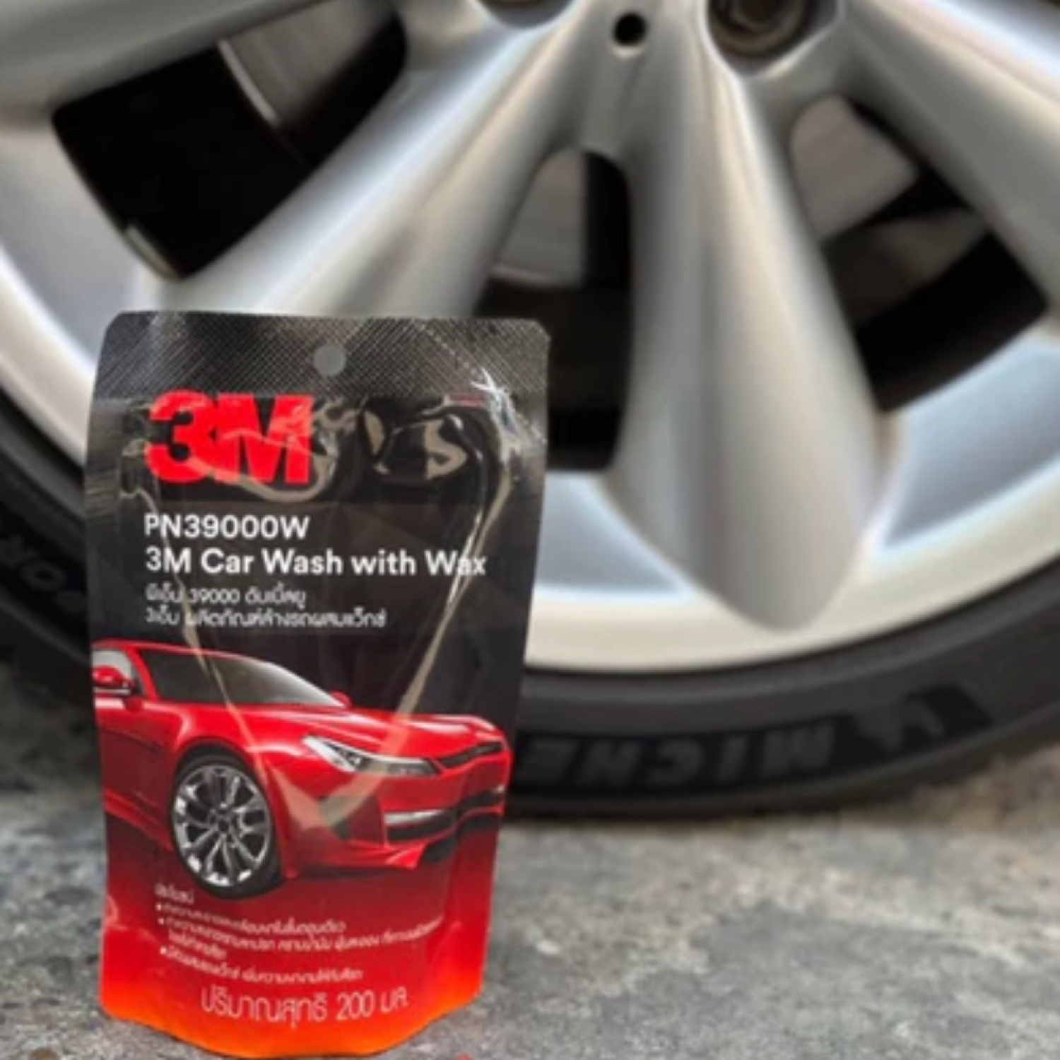 3M PN39000W แชมพูล้างรถผสมแว๊กซ์ ขนาด 200 มิลลิลิตร