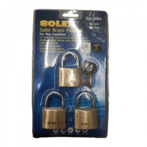 SOLEX กุญแจสายยู รุ่นKAL 3:1 SL 99  ขนาด 40 มม.