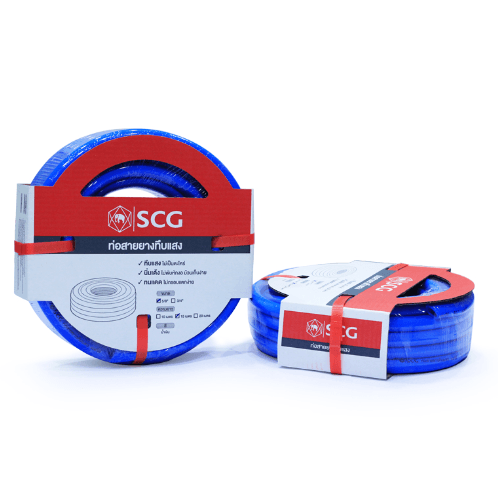 SCG สายยาง พีวีซีทึบแสง 5/8x10 สีฟ้า