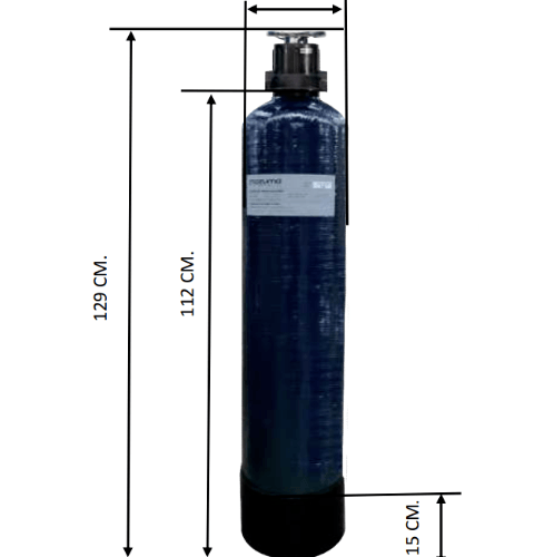 MAZUMA เครื่องกรองน้ำใช้ถังไฟเบอร์ รุ่น HD-DB-F19LR EJECTOR สีน้ำเงิน