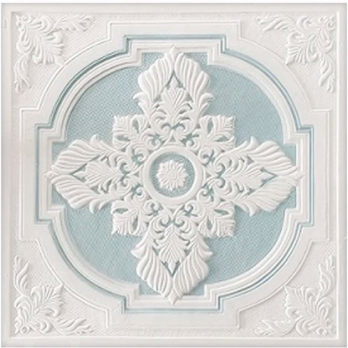 TPS แผ่นฝ้ายิปซั่มทีบาร์60x60ซม.ลาย#9032 ขาว-ฟ้า