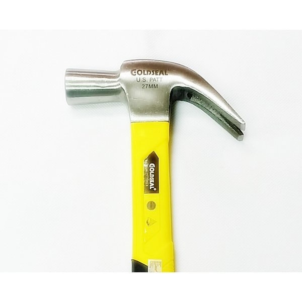 GOLDSEAL ค้อนหงอนด้ามไฟเบอร์เหรียญทอง ขนาด  27 มม.