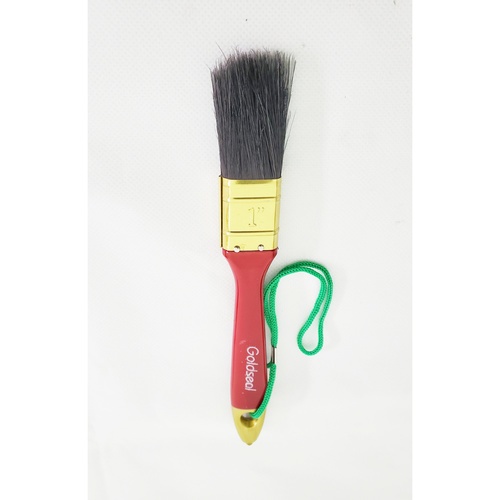 GOLDSEAL แปรงทาสีขนดำ ขนาด  1 นิ้ว สีแดง-ดำ