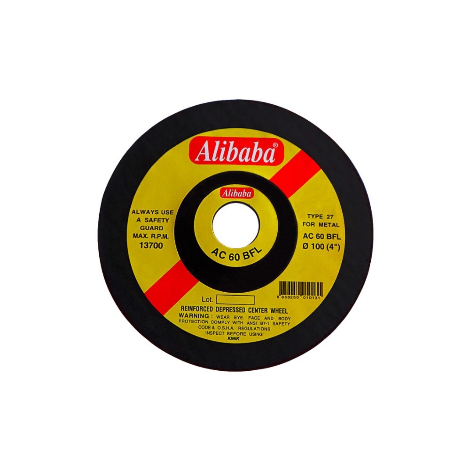 ALIBABA แผ่นเจียร์ (คีนิค) ขนาด 4 นิ้วx2มม.