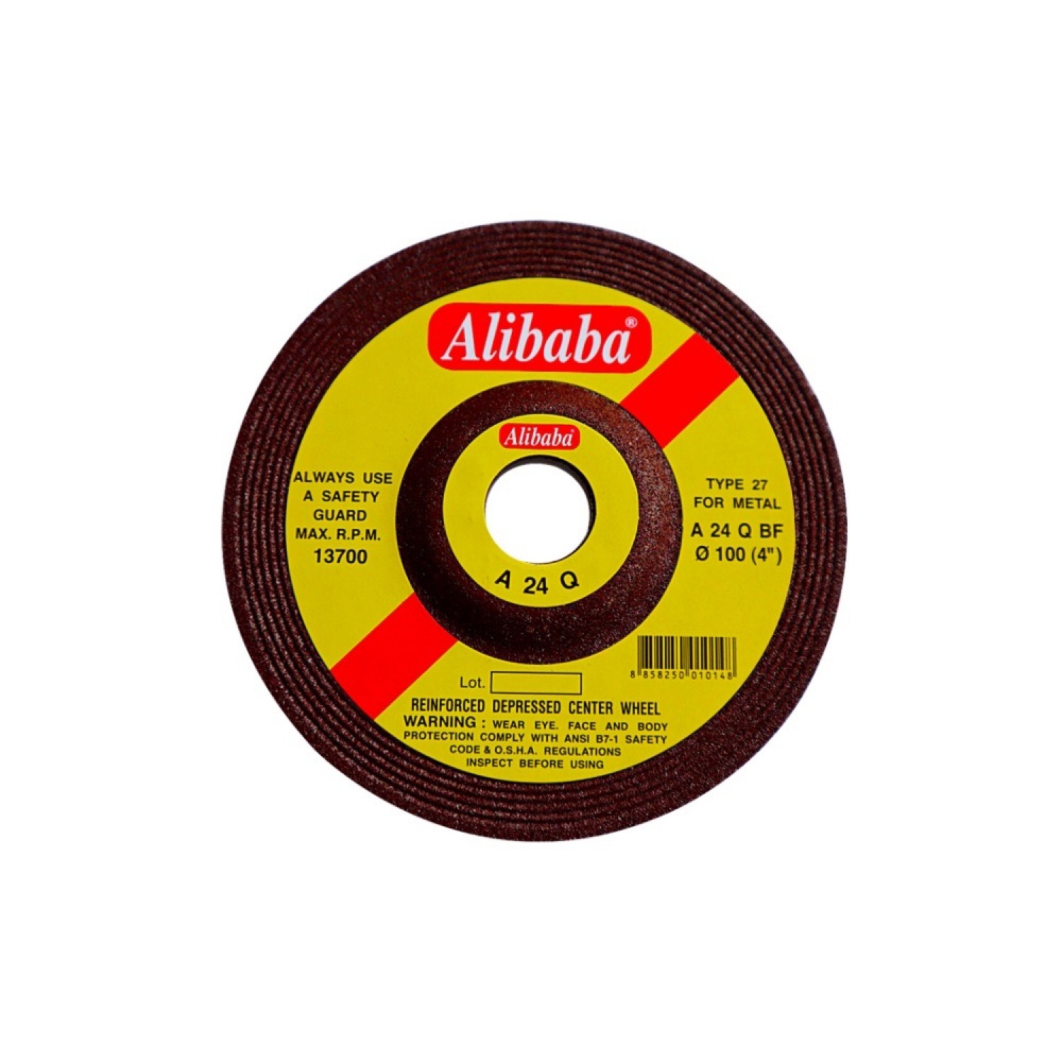 ALIBABA แผ่นเจียร์ (คีนิค) ขนาด 4 นิ้วx6มม.