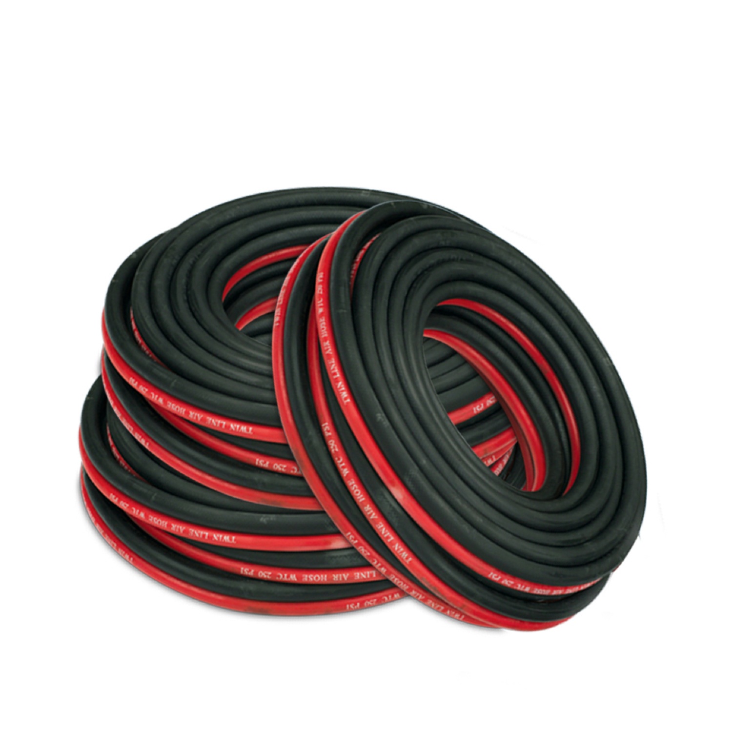KOVET สายลมคู่ WTG ขนาด 1/4x1/4 นิ้ว ยาว 10 เมตร. สีดำ-แดง