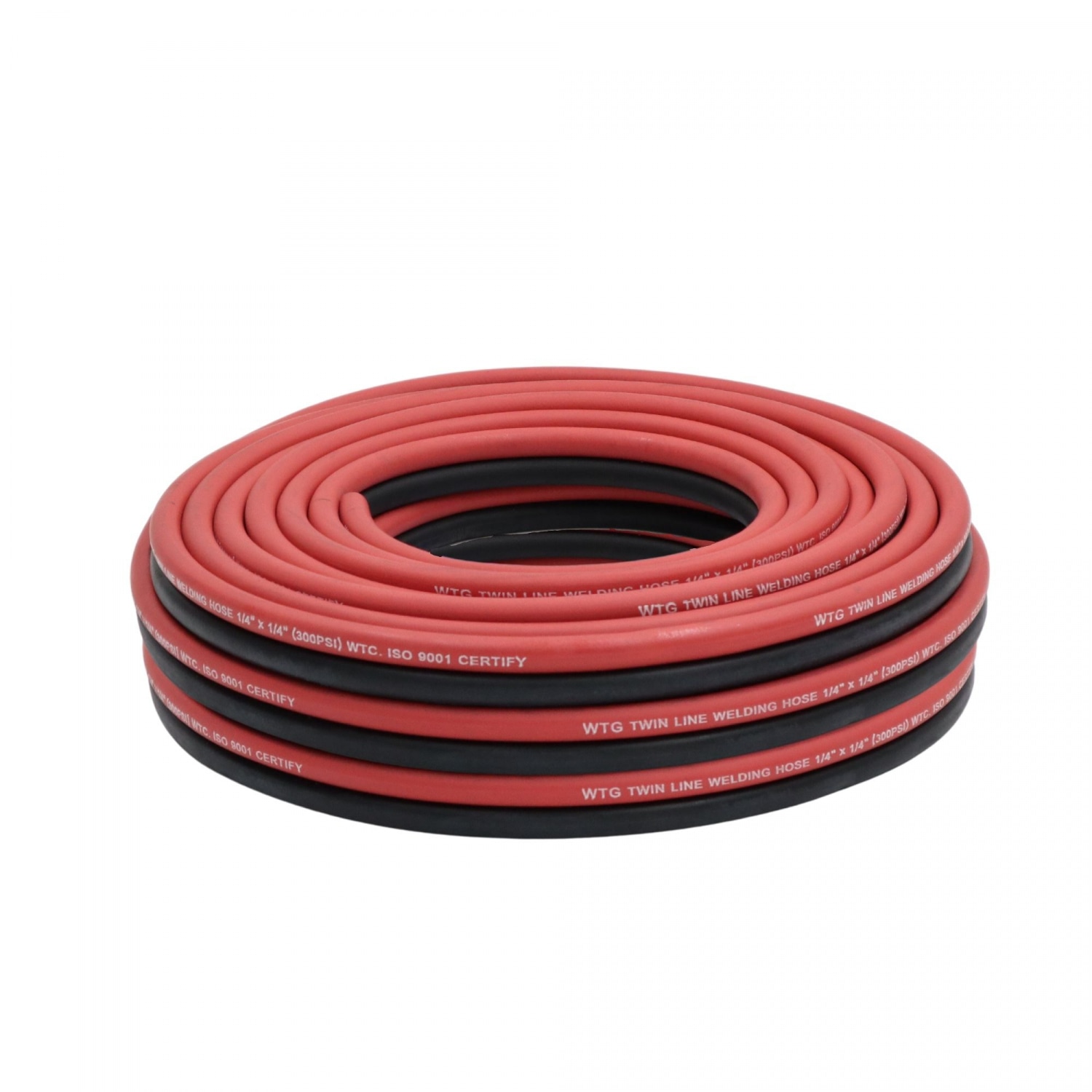 KOVET สายลมคู่ WTG ขนาด 1/4x1/4 นิ้ว ยาว 20 เมตร. สีดำ-แดง