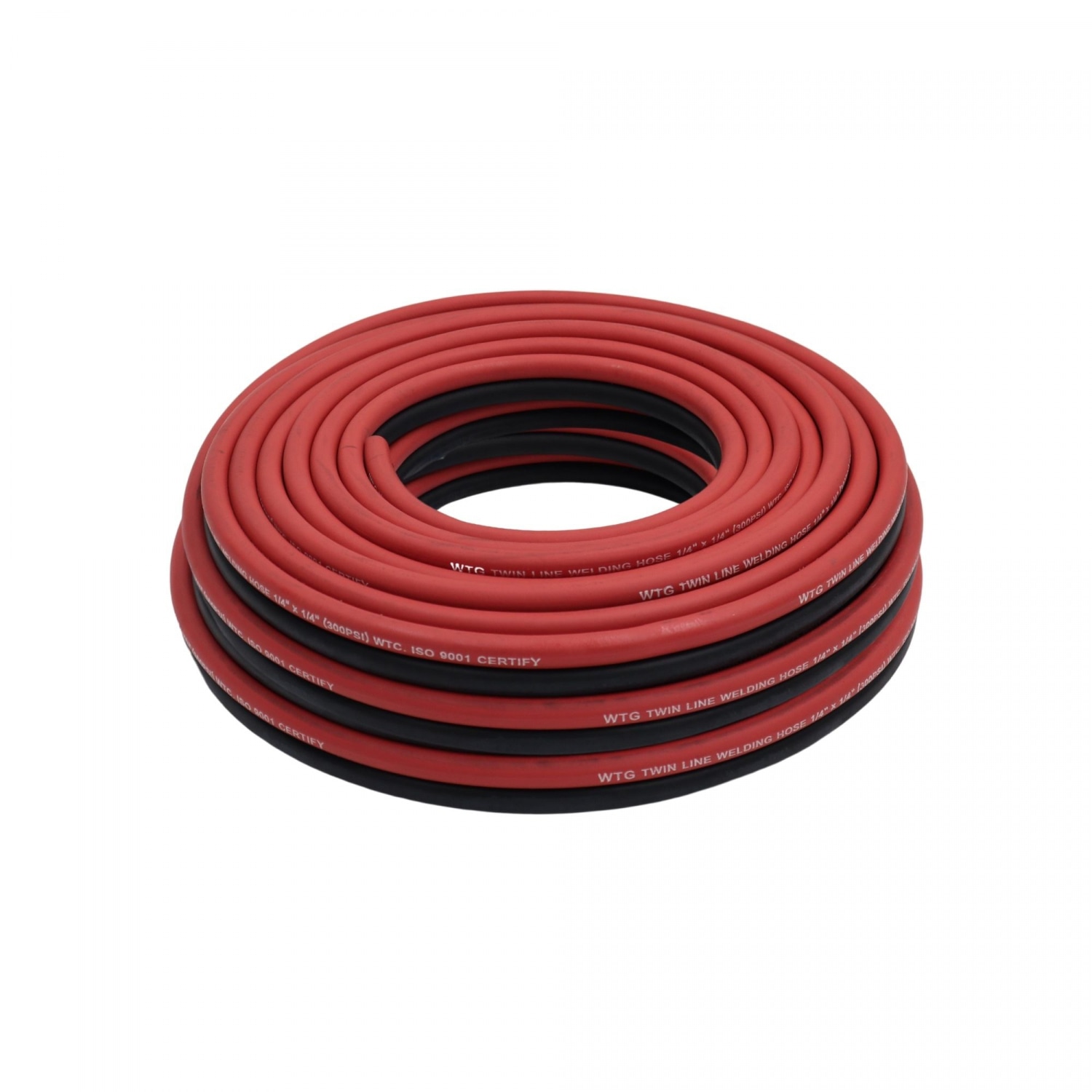 KOVET สายลมคู่ WTG ขนาด 1/4x1/4 นิ้ว ยาว 20 เมตร. สีดำ-แดง