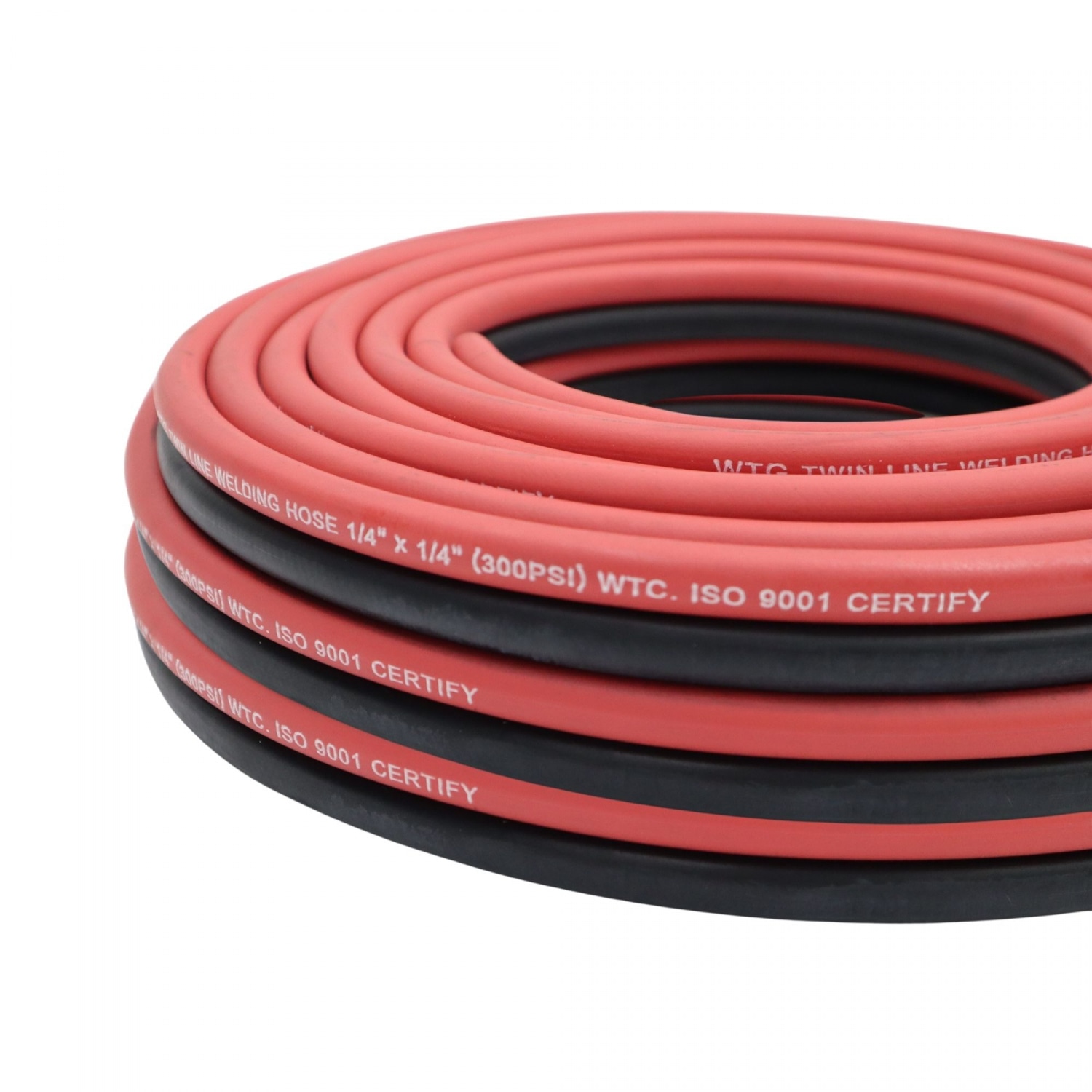 KOVET สายลมคู่ WTG ขนาด 1/4x1/4 นิ้ว ยาว 20 เมตร. สีดำ-แดง