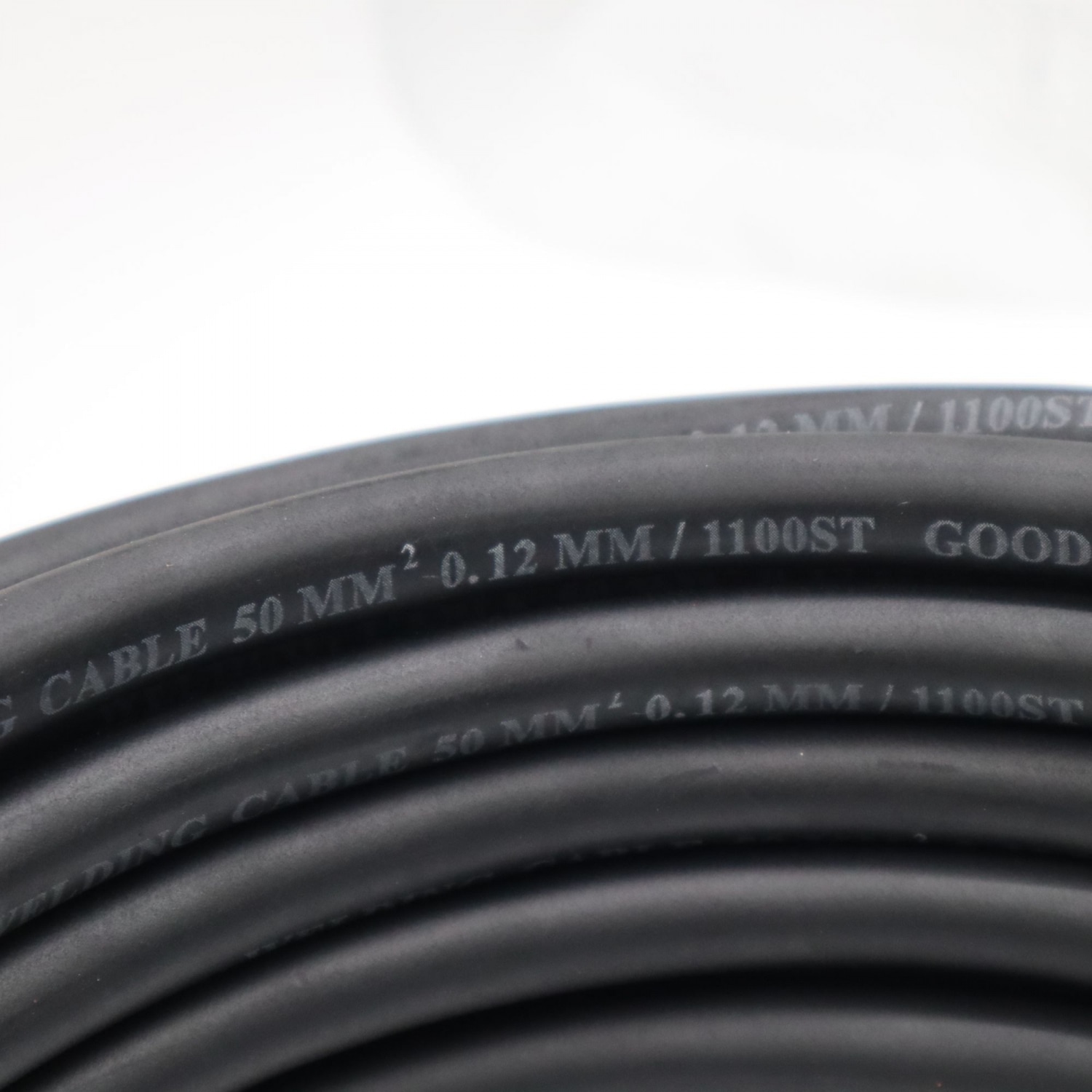 GOODWILL สายเชื่อมหุ้ม PVC ขนาด 50mmx20m.(0.12/1100ST) สีดำ