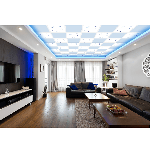 ยิปรอค แผ่นฝ้าเพดานทีบาร์ 60x60ซม. รุ่นโปรคลีน สีฟ้านภา