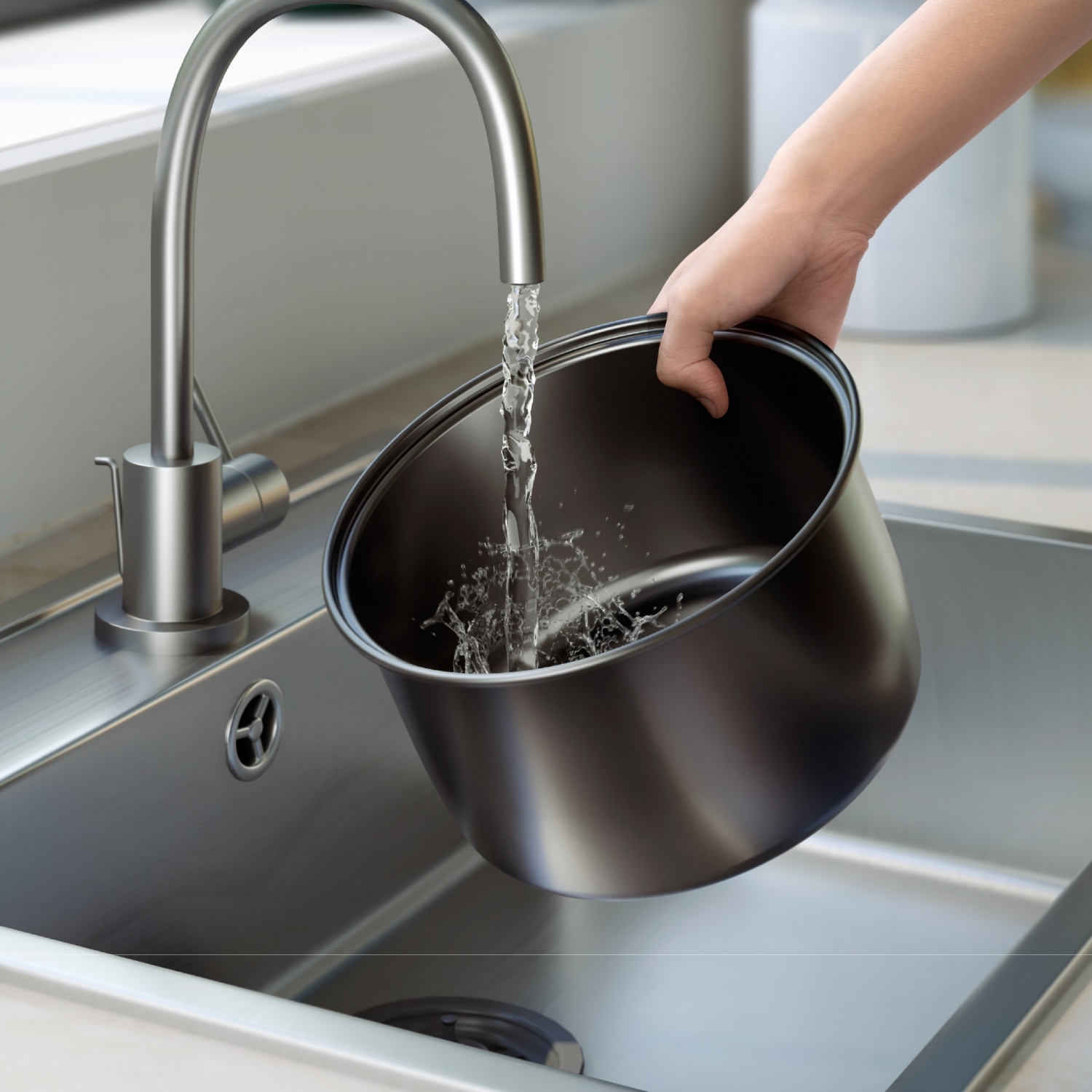 PHILIPS หม้อหุงข้าว 1.8 ลิตร HD3008/30 สีขาว