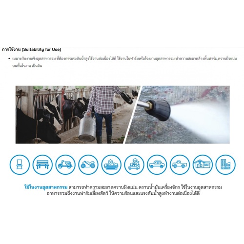 ZINSANO เครื่องฉีดน้ำแรงดันสูง XMT 11.15 150 BAR