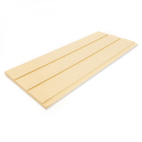 คอนวูด ไม้ตกแต่งผนังบังใบ รุ่น G2 ลายเสี้ยน หน้า 8 นิ้ว 1.1x20x305ซม. สีงาช้าง