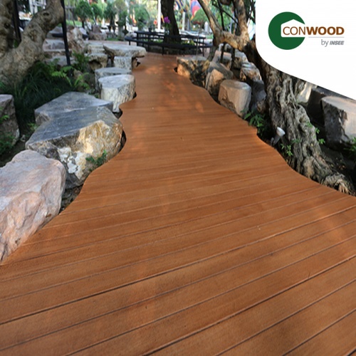 คอนวูด ไม้พื้น รุ่น 4 นิ้ว 3in1 ลายเสี้ยน หน้า 12 นิ้ว 2.5x30x305ซม. สีธรรมชาติ