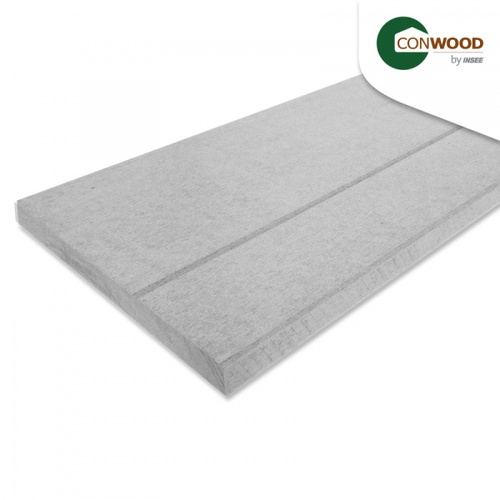 คอนวูด ไม้พื้น รุ่นเซาะร่อง ลายเสี้ยน  หน้า 12 นิ้ว 2.5x30x305ซม. สีธรรมชาติ