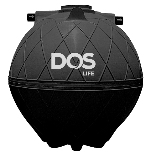DOS ถังบำบัดน้ำเสีย 3000L รุ่น SUPER SEPT สีดำ