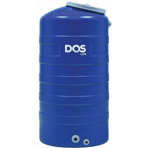 DOS ถังเก็บน้ำบนดินสีเรียบ ขนาด 500L รุ่น Ice สี Ice Blue