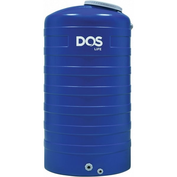 DOS ถังเก็บน้ำบนดินสีเรียบ ขนาด 1000L รุ่น Ice สี Ice Blue