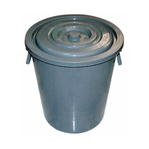 BIGONE ถังใส่น้ำพร้อมฝา 8 แกลลอน(30L) ขนาด 37x37x40 ซม.รุ่น207/1 สีเทา