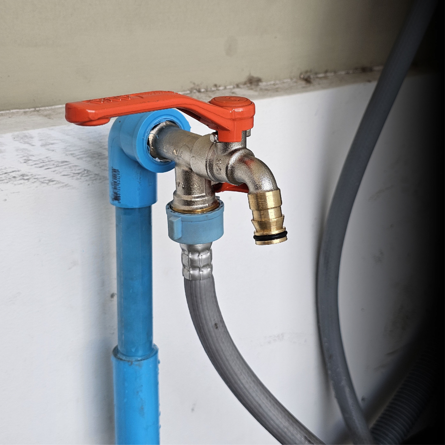 ANA ก๊อกสนาม 2 ทาง (2 IN 1) ด้ามส้ม 1/2x3/4