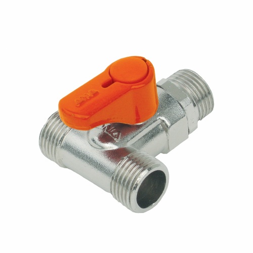 ANA มินิบอลวาล์วทองเหลือง 3 ทาง (ผผผ) 1/2 รุ่น MV113มมM