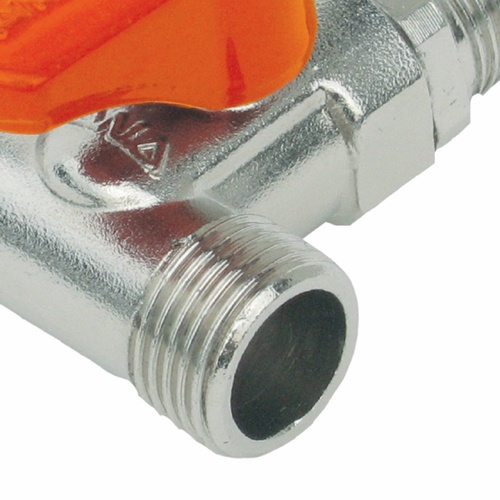 ANA มินิบอลวาล์วทองเหลือง 3 ทาง (ผผผ) 1/2 รุ่น MV113มมM