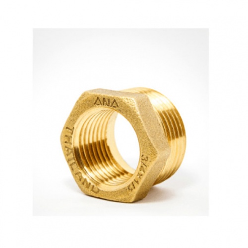 ANA ข้อต่อลดเหลี่ยมทองเหลือง ผผ. 3/4x1/2