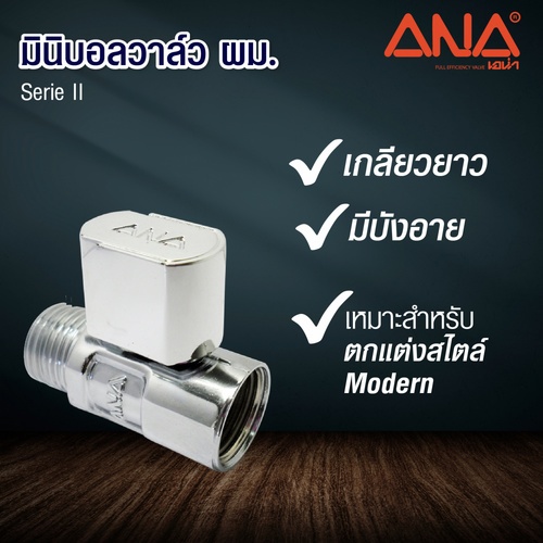 ក្បាលរុំប៊ីណេ Mini Ball Valve FM 1/2” series II 5A110-3-015-300-5-B