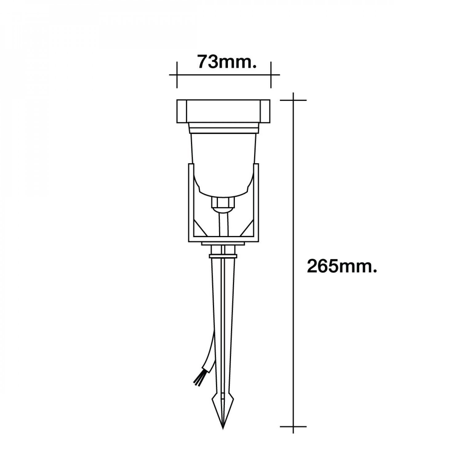 HI-TEK โคมไฟ LED ส่องต้นไม้ 5W แสงนวล