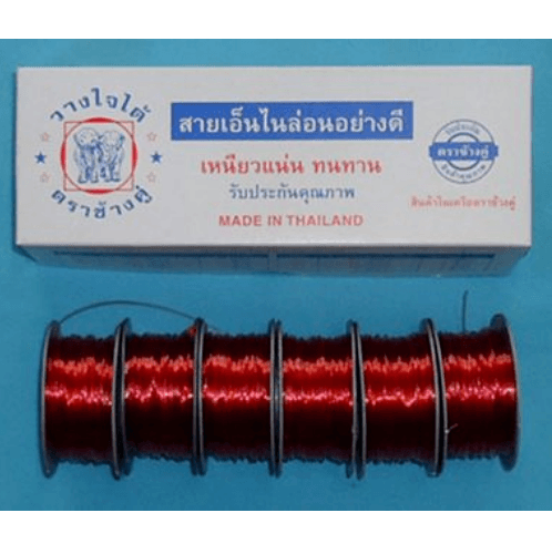 ខ្សែនីឡុង ពណ៌ក្រហម No.80