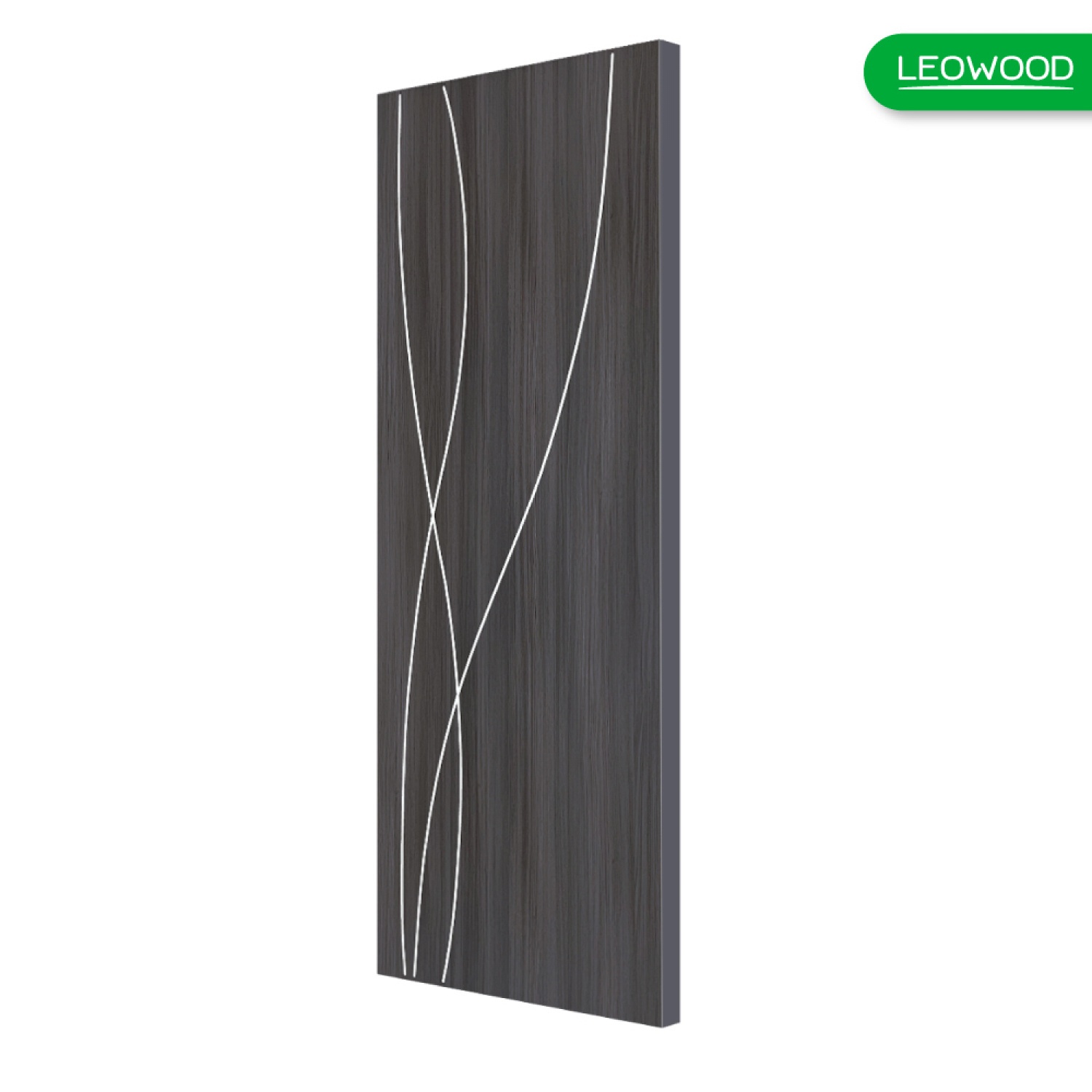 LWD ประตู UDoor UPVC ลาย G4 สี Cinereo Oak  ขนาด 80x200ซม.
