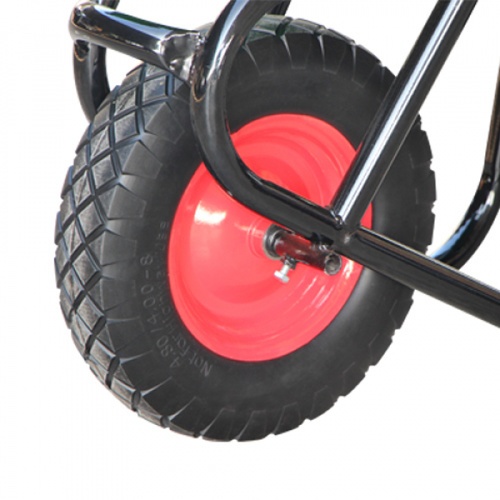 MARTON รถเข็นปูนโครงเชื่อมล้อเดี่ยว ล้อPUจัมโบ้ 15 นิ้ว ขนาดบรรจุ 65 ลิตร สีเขียว