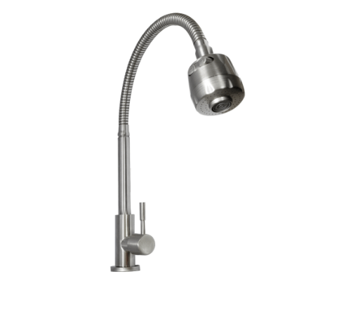 Vergarr ก๊อกซิงค์ยืน  ก้านตรงหัวปรับน้ำสเตนเลสเกรด 304 รุ่น V3109F