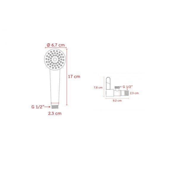 VEGARR ชุดฝักบัวสีสุขภัณฑ์ ครบชุด S-V191G/726